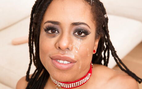 Stunning american brunette Kira Noir in hot stockings drilled by big cock in the ass after good cock suck 